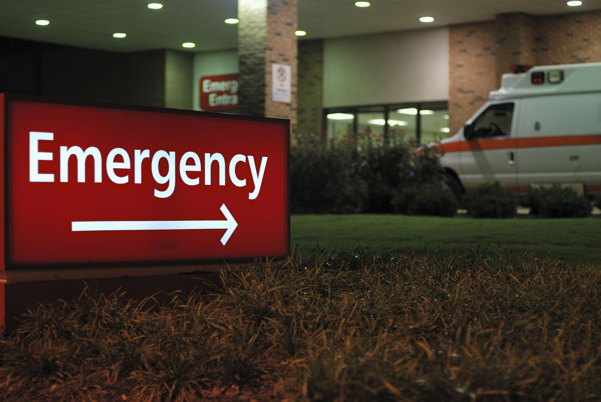 a sign of emergency which indicates emergnecy ward